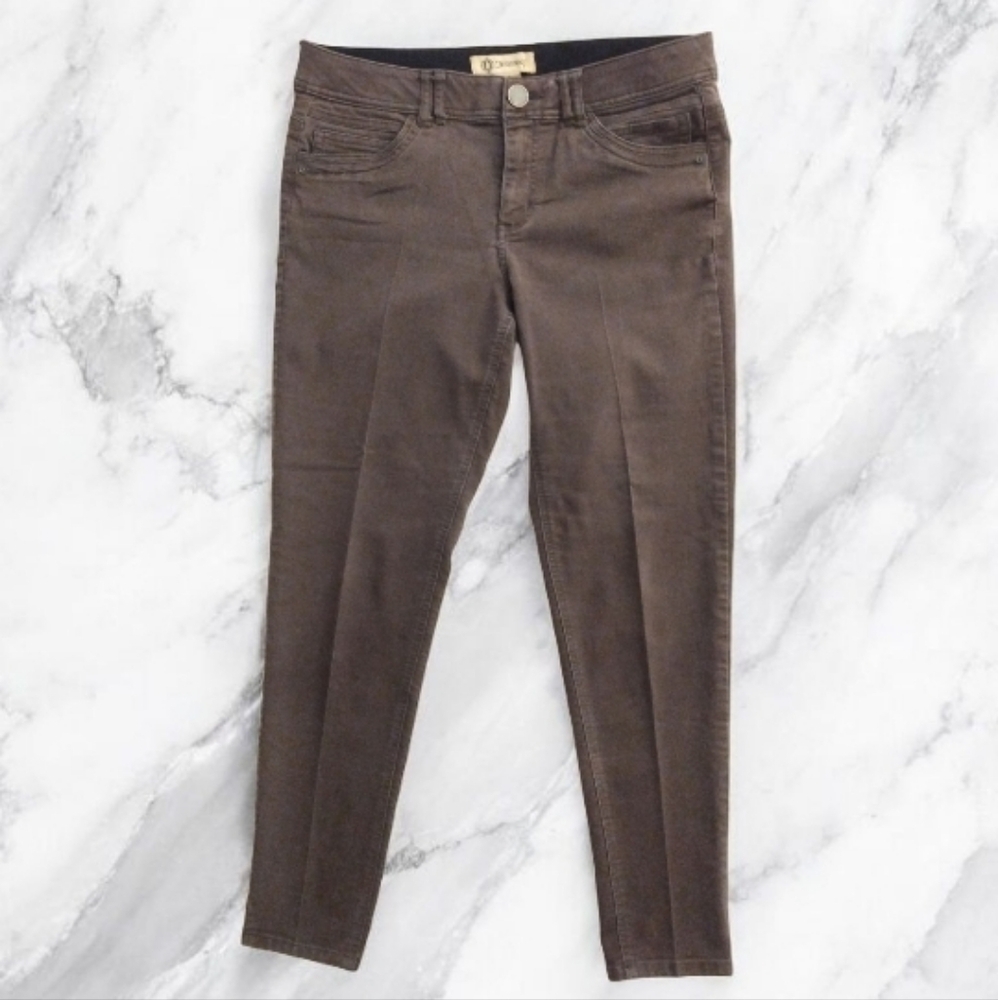 Democracy Ab Technology Sz 10 Women's Pants Skinny Stretch Jeans Brown Gray